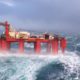 Κύματα 30 μέτρων «καταπίνουν» εξέδρα άντλησης πετρελαίου! | ΒΙΝΤΕΟ
